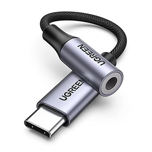 UGREEN USB C to 3.5mm Audio Adapter Type C to Headphone Aux Jack Dongle 24bit/96kHz HiFi DAC Cable Cord Compatible with iPhone 17 16 Pro Max/16 Plus, iPad, Galaxy S25 S26 Ultra, Pixel 10 Grey - Audio Interface