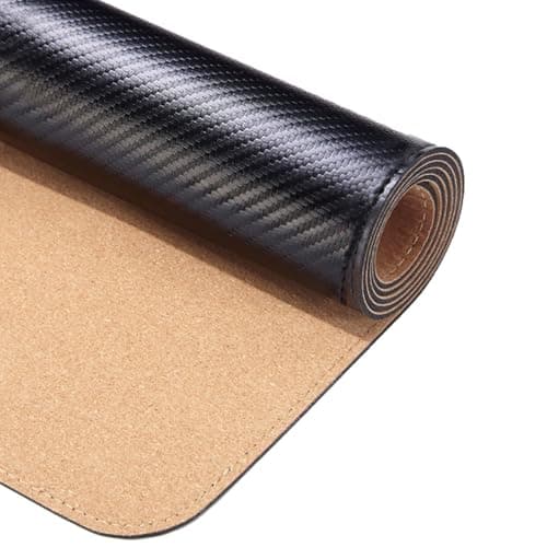 Generic Ultra Thin Gaming Desk Pad Mat, Carbon Fiber Texture Large Mouse Pad, for Home Office Protection and Decor, Double Sided(B,31.5"x15.8") - Desk