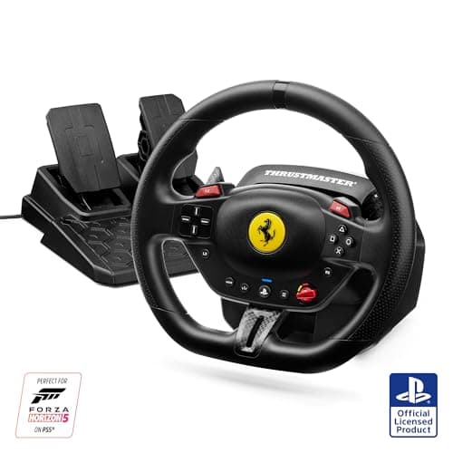 Thrustmaster T98 Ferrari 296 GTB Racing Wheel and Pedal Set (compatible with PS5, PS4 & PC) - Sim Racing
