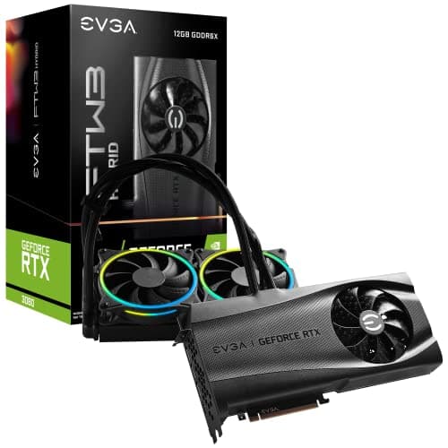 EVGA FTW3 ULTRA HYBRID GAMING GeForce RTX 3080 12GB LHR - Video Card