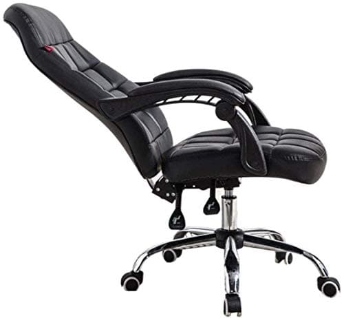 JISLA UISLA Office Desk Leather Gaming, High Back Ergonomic Adjustable,Task Swivel Executive Computer Arm,White fied - Gaming Chair