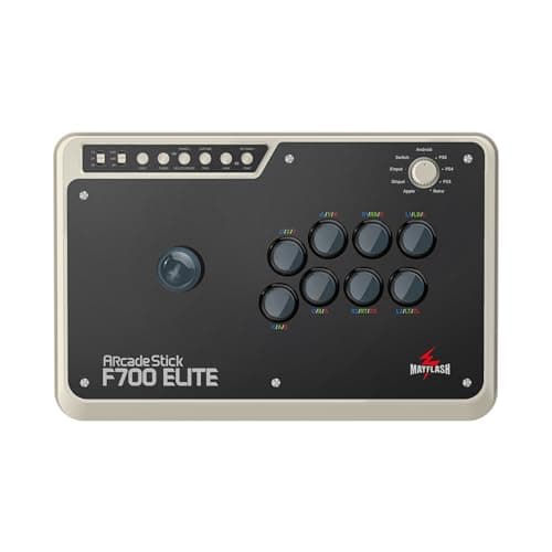 MAYFLASH Arcade Stick F700 Elite with Sanwa buttons and joystick for PS5, PS4, Switch/Switch 2, Windows, Apple, Android and more. Fighting Stick Support Wireless Bluetooth, 2.4G and Wired Connection - Controller