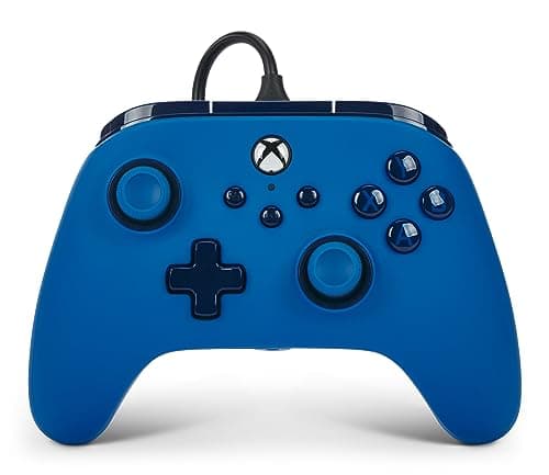 PowerA Advantage Wired Controller for Xbox Series X|S - Blue, Xbox Controller with Detachable 10ft USB-C Cable, Mappable Buttons, Trigger Locks and Rumble Motors, Officially Licensed for Xbox - Controller