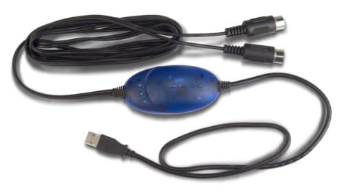 M-Audio USB Midisport Uno | Portable 1-in/1-out MIDI Interface via USB connection (16 x 16 MIDI channels) - Audio Interface