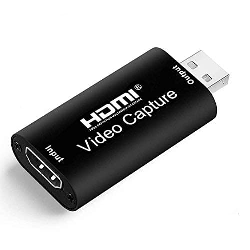 PDAPTMAG HDMI Video Capture Card, 4K HDMI to USB Capture Card Full HD 1080P 30fps, Record via DSLR, Camcorder, Action Cam for Live Streaming, Compatible with Nintendo Switch, PS4, Xbox One, PC - Capture Card