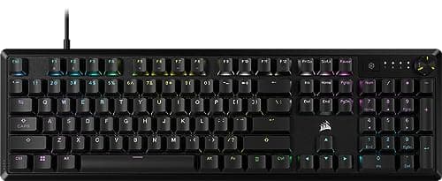 Corsair K70 CORE RGB Mechanical Wired Gaming Keyboard – Pre-Lubed MLX Red Linear Switches, SOCD, ABS Double-Shot Keycaps, Sound Dampening, Media Control Dial, 1000Hz Polling, QWERTY NA – Black - Gaming Chair