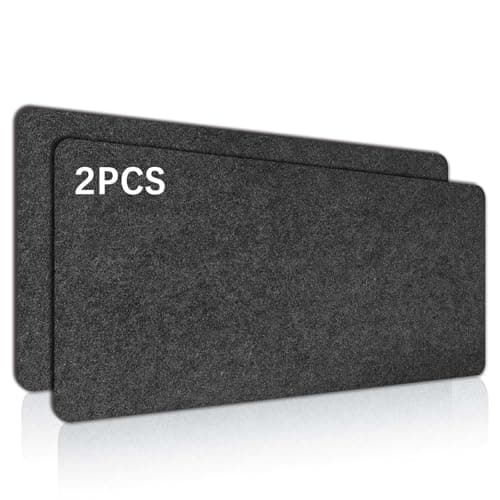 Anpuimult 2 PCS Large Felt Desk mat, 40''x16'' with Non-Slip Full Desk Mouse Pad,Office Computer Desk for Keyboard Mat,Felt Desk Mat for Desk Pad Protector(100x40cm) - Mousepad / Desk Mat