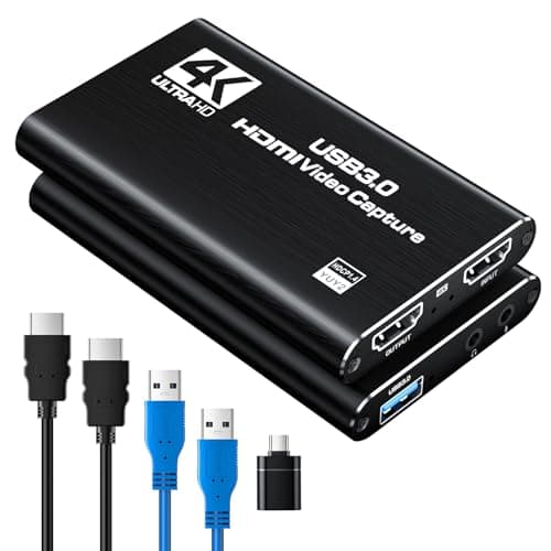 Newhope HDMI Capture Card for Streaming, Full HD 1080P 60FPS Capture USB 3.0 Game Audio Video Capture Card,for Streaming Camera/Xbox/PS4/PS5/Switch/PC - Capture Card