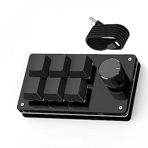 SIKAI CASE Programmable Macro Keyboard,6 Key Macro Mechanical Gaming Macro Keypad,Custom Knob KeyPad, Hot swappable Switch Gaming Keyboard,Wired programmable keypad with Drawing Programming Video - Stream Deck