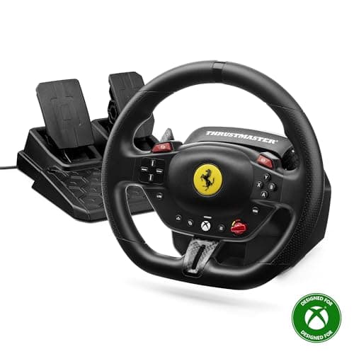 Thrustmaster T98 Racing Wheel and Pedal Set for Xbox Series X|S and PC – Officially Licensed by Ferrari, Gaming Steering Wheel, Driving Wheel Set - Sim Racing
