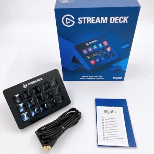 Elgato Stream Deck MK.2 Elgato Stream Deck MK.2 (15 Key Layout) Controller for Creating Live Content, Publisher Device, Compatible with OBS/Twitch/YouTube - Stream Deck