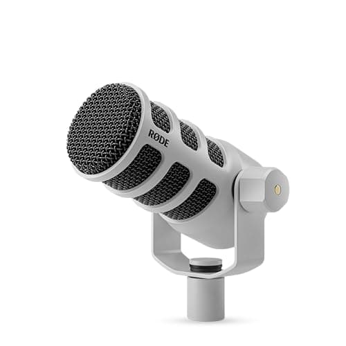 Rode RØDE PodMic Cardioid Dynamic Broadcast Microphone - White - Microphone