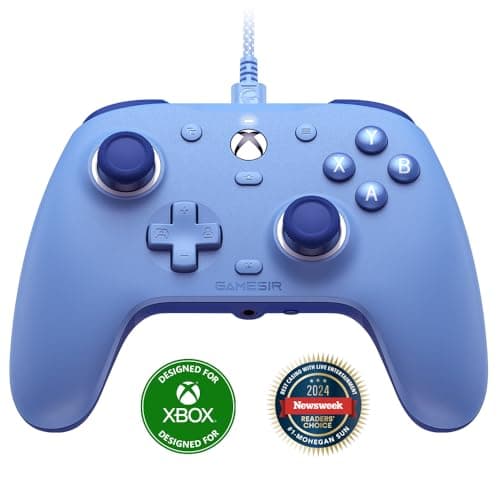 GameSir G7 SE Wired Controller for Xbox Series X|S, Xbox One & Windows 10/11, Plug and Play Gaming Gamepad with Hall Effect Joysticks/Hall Trigger, 3.5mm Audio Jack (Blue) - Controller