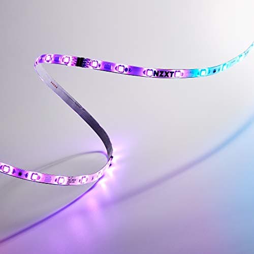 NZXT HUE 2 LED Strips Accessory - Two 300mm RGB LED Lighting Strips - Magnetic & Double-Sided Tape - Lighting