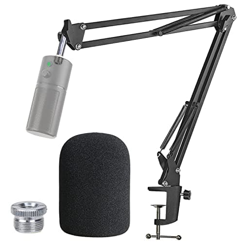 YOUSHARES Razer Seiren X Boom Arm with Pop Filter - Mic Stand with Foam Cover Windscreen for Razer Seiren X Streaming Microphone by YOUSHARES - Microphone