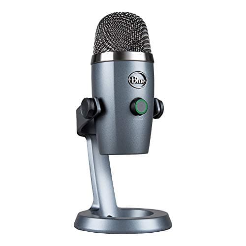 Logitech G Logitech for Creators Blue Yeti Nano USB Microphone for Gaming, Streaming, Podcasting,Twitch, YouTube, Discord, Recording for PC and Mac, Plug & Play - Shadow Grey - Microphone