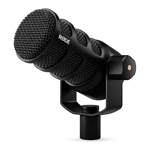 Rode RØDE PodMic USB Versatile Dynamic Broadcast Microphone With XLR and USB Connectivity for Podcasting, Streaming, Gaming, Music-Making and Content Creation (Black) - Microphone