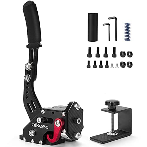 aikeec 64 Bit USB Handbrake with Clamp for PC Windows Sim Racing Games G25 G27 G29 T500 FANATECOSW Dirt Rally with Handle Grip - Sim Racing