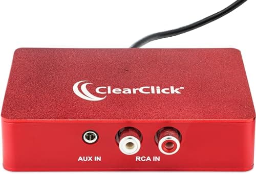 ClearClick Audio to USB 2.0 - Second Generation - Audio Capture & Live Streaming Device - Input 1/8" 3.5mm Aux AV RCA - USB-C Plug & Play - Audio Interface