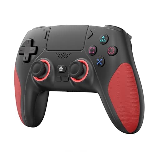 Kamylorus Wireless Controller for PS-5, Gaming Controller for PC with Hall Effect, Programmable/Remap/Turbo, Dual Vibration, 3.5Mm Audio Jack, 6-Axis Motion Control Gamepad with Speaker(Black) - Controller