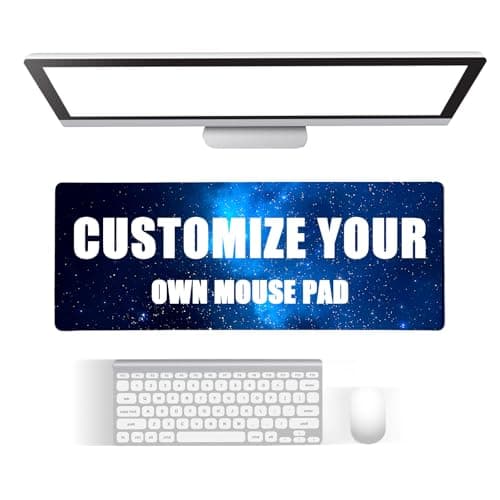 PEASIFY Custom Large Mouse Pad Custom Desk Mat Large with Photo Personalized Mouse Pad Customized Custom Mousepad Customizable Mouse Pads with Picture Logo Non-Slip Game Computer Make Your Own Mousepad - Mousepad / Desk Mat