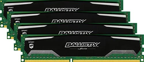 Crucial Ballistix Sport 32 GB (4x8GB DDR3-1600) - Memory (RAM)
