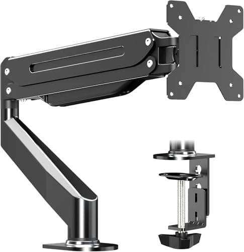 Suptek Monitor Mount Gas Spring Monitor Arm Desk Mount Fully Adjustable Fits 17 20 22 23 24 26 27 32 35 inch Monitors Weight Capacity up to 24.25 lbs - Sim Racing
