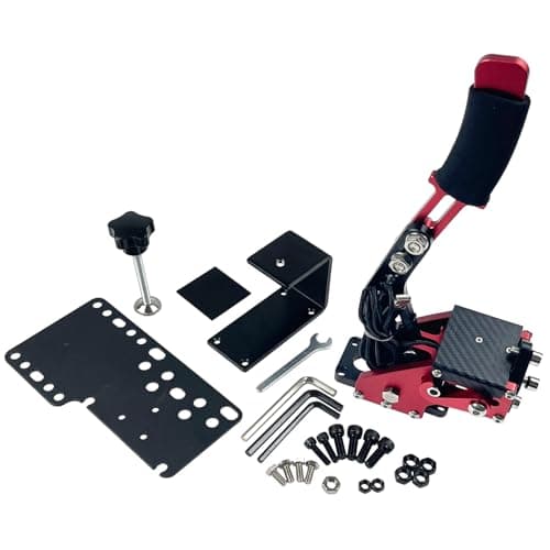 LLANNDER Red Racing Game USB Handbrake 16Bit SIM for PC Racing Games, Compatible with G27 G29 G920 G923 T500 T300 Simulate Linear Handbrake, Plug and Play - Sim Racing