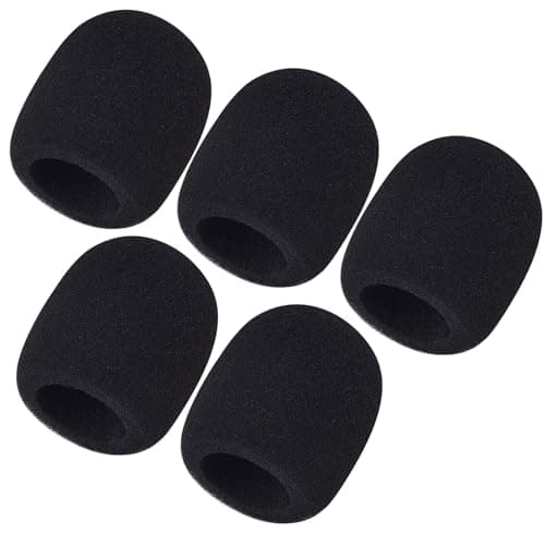 Mudder 5 Pack Foam Mic Cover Handheld Microphone Windscreen (5 Pack) - Microphone