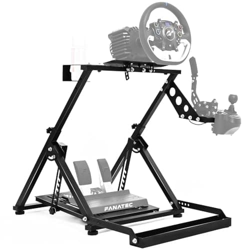 Dardoo X Frame Racing Wheel Stand Foldable Fit for Logitech G25 G27 G29 G920, for Thrustmaster T300RS GT Adjustable Racing Simulator Steering, NOT Included Wheel Pedal Handbrake and Shifter - Sim Racing