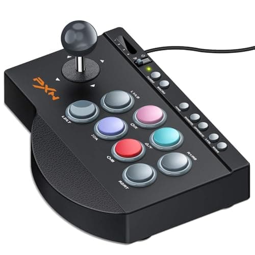 PXN 0082 Arcade Stick PC Street Fighter USB Arcade Stick, Compatible with Xbox One, Xbox Series, PS3, PS4, Switch, and Window PC - Controller