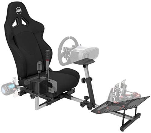 OpenWheeler GEN3 Racing Wheel Simulator Stand Cockpit Black. Compatible with Logitech G923 | G29 | G920 | Thrustmaster | Fanatec Wheels | Xbox One, PS4, PC Platforms - Gaming Chair