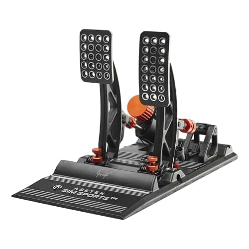 ASETEK SimSports Invicta™ T.H.O.R.P. II Hydraulic Sim Racing Pedals | Adjustable Brake & Throttle for a Realistic Racing Simulation in your Sim Racing Setup | PC Compatible - Sim Racing