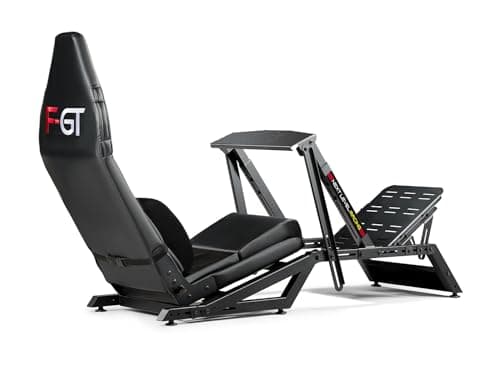 Next Level Racing F-GT Racing Simulator Cockpit. Formula and GT racing simulator cockpit compatible with Thrustmaster, Fanatec, Moza Racing on PC, Xbox and PS - Sim Racing