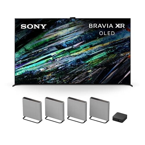 Sony QD-OLED 77 inch BRAVIA XR A95L Series 4K Ultra HD TV: Smart Google TV with Dolby Vision HDR and Exclusive Gaming Features for The PlayStation® 5 XR77A95L BRAVIA Theater Quad - Lighting