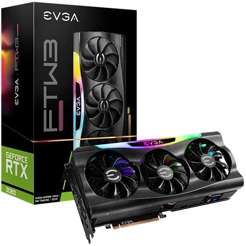 EVGA FTW3 ULTRA HYBRID GAMING GeForce RTX 3080 10GB LHR - Video Card