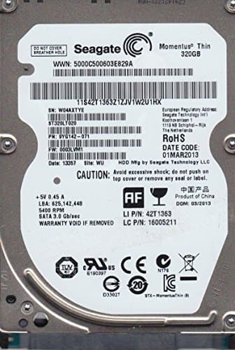 Seagate Momentus Thin 320 GB - Storage