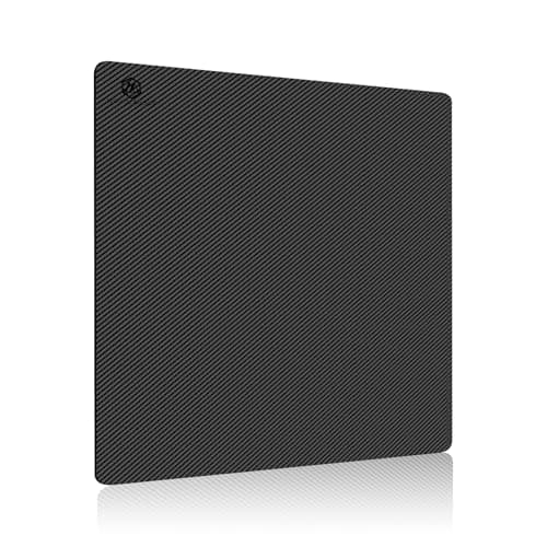 MONOCARBON Real Carbon Fiber Mouse Pad,High-End Professional Gaming Esports Mouse Pad for Desk,Sensitive/Sweatproof/Dirt Resistant/Easy to Clean/Heat Resistant-Medium(17.7 * 15.7in) - Desk