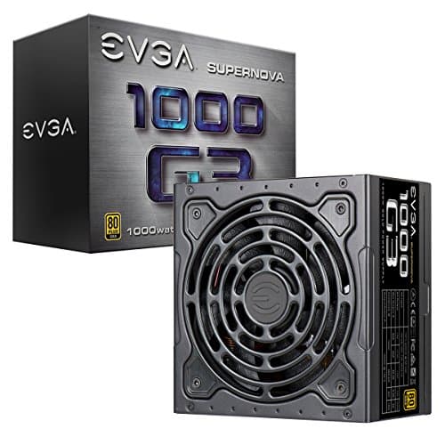 EVGA SuperNOVA 220-G3-1000-X1,1000 G3, 80 Plus Gold 1000W, Fully Modular, Eco Mode with New HDB Fan, 10 Year Warranty, Includes Power ON Self Tester, Compact 150mm Size, Power Supply - Power Supply