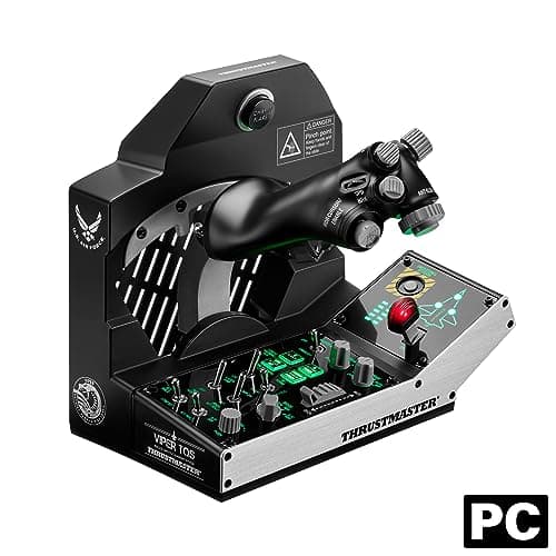 Thrustmaster Viper TQS Mission Pack: Metal Throttle Quadrant System, Throttle and Control Panel Included, 64 Action Buttons, 6 Axes, Licensed by the U.S. Air Force (Compatible with PC) - Sim Racing