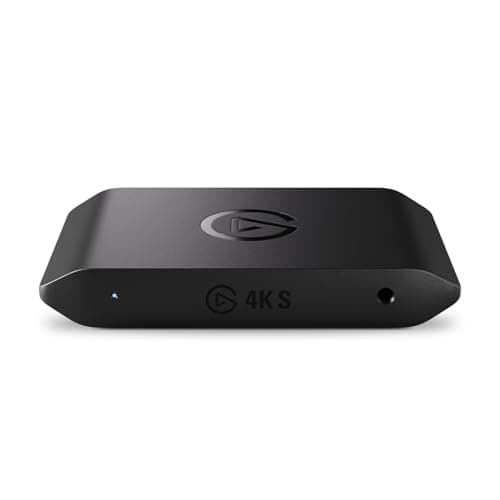 Elgato 4K S – External Capture Card for PS5, Xbox Series X/S, Switch 2, PC, Mac, iPad | 4K60, 1440p120, or 1080p240 Passthrough and Capture, HDR10, VRR, USB-C, Near-Zero Latency - Capture Card