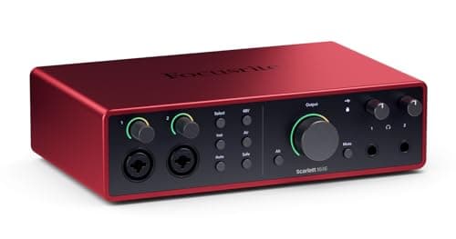 Focusrite Scarlett 16i16 4th Gen USB Audio Interface, for Songwriting, Music Production, Recording, and Podcasting — High-Fidelity, Studio Quality Recording, and All the Software You Need to Record - Audio Interface