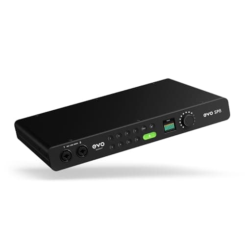 Audient EVO SP8 8-Channel Mic Pre Expansion with 8 ADAT Inputs/8 ADAT Outputs, for the Musician, Producer, or Engineer — Includes 8 EVO Microphone Preamps with Smartgain - Audio Interface