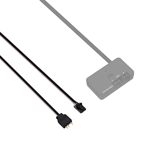 EZDIY-FAB Adapter Cable for Corsair Lighting Node Pro and for Corsair iCUE Commander PRO (hub is not Included), Smart RGB Lighting, Connect to Any 5V 3-Pin ARGB Devices (2 x 20cm) - Lighting