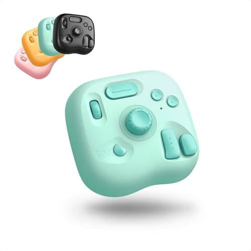 TOUR BOX TourBox Lite Bluetooth Oasis Series - Compact Editing Keyboard, Macro Controller with Custom Software for Digital Artist, Photographer, Editor, and Content Creator, Color Your Efficiency (Aqua Green) - Stream Deck