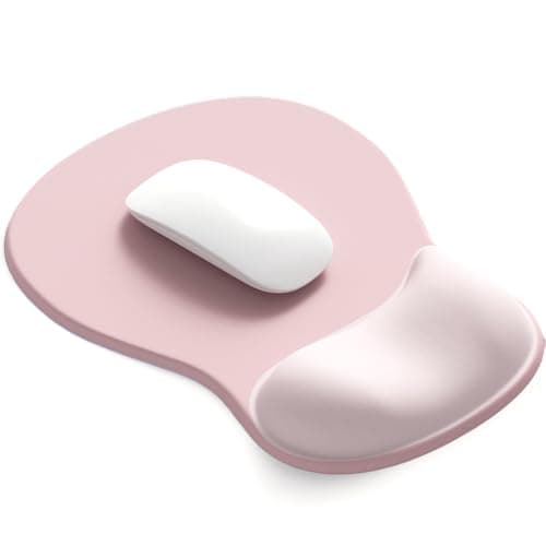 DEMON CHEST ErgoComfort Gel Wrist Rest Mouse Pad-Ergonomic Office Mousepad with Wrist Support-Non-Slip, Design Desk Accessories Mat for Home&Game Decor (02Pink Serenity) - Mousepad / Desk Mat
