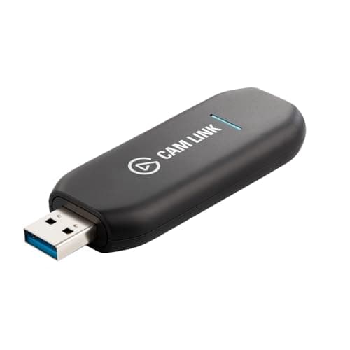 Elgato Cam Link 4K – External Capture Card for DSLR & Camcorder, ActionCam as Webcam, Meet/Stream/Record in 1080p60 or 4K30/4K60, Easy Connect for OBS/Zoom/Discord – HDMI to USB 3.0, PC/Mac/iPad - Capture Card