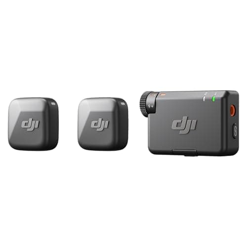 DJI Mic Mini (2 TX + 1 RX), Detail-Rich Audio, Wireless Lavalier Microphone for Camera/Android, 2-Person Vlog, Team Production - Microphone