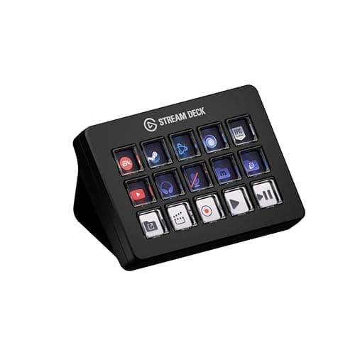 Elgato Stream Deck Scissor Keys—Workflow Controller with Customizable Macro Keys for OBS, Twitch, Discord, Teams, Photoshop, and More—USB-C, Windows 10, macOS 13 or Later - Stream Deck
