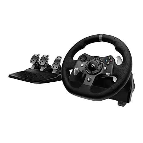 logitech G920 Dual-motor Feedback Driving Force USB Racing Wheel with Responsive Pedals for Xbox One (Renewed) - Sim Racing